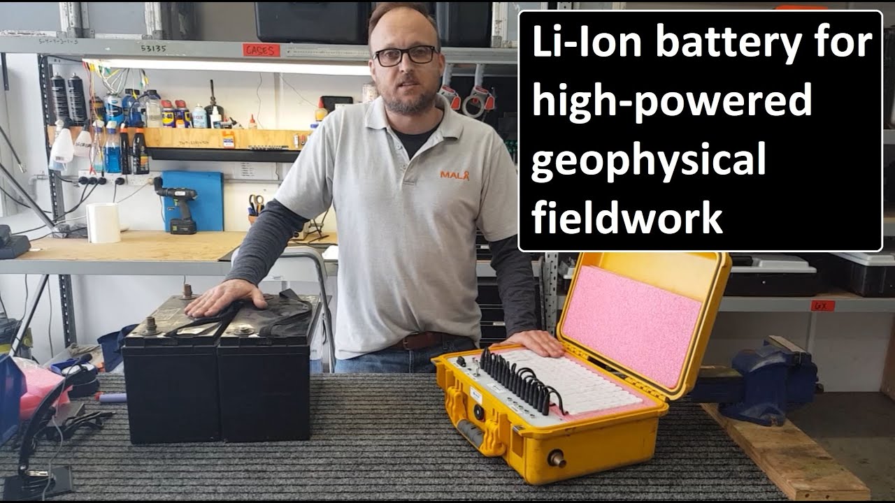 Li-Ion battery to replace lead-acid gel cells in high-power geophysical field surveys