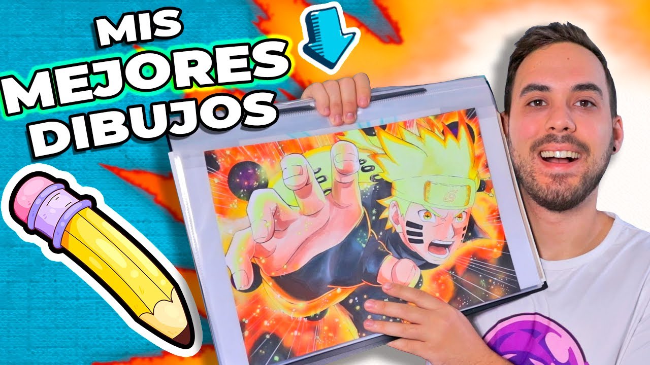 ¡TE ENSEÑO MIS MEJORES DIBUJOS! (según yo 😳) | Tour por mi carpeta de dibujos