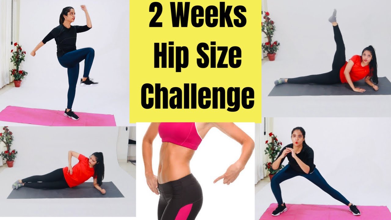 2 Weeks Hip Size Challenge | Hip Workout | Thighs , Saddlebags ,Calves & Legs | Somya Luhadia