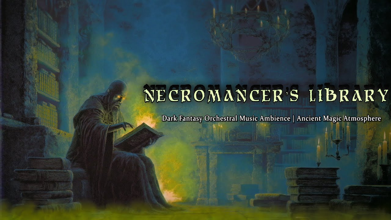 Necromancer’s Library - Dark Fantasy Orchestral Music Ambience for Sleep, Study & Focus