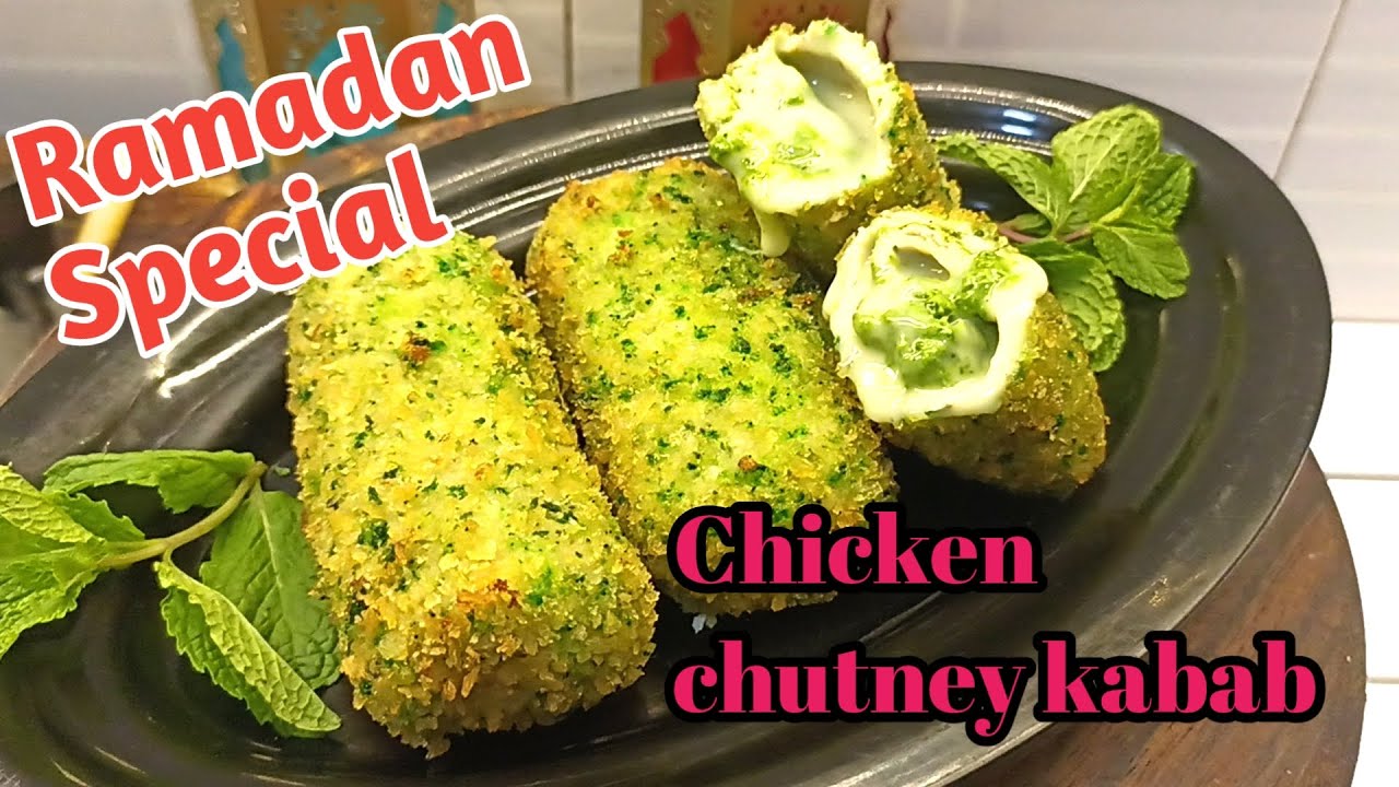 Chicken chutney kabab/इस रमज़ान बनाये मुह में गुल जाने वाला चिकन चटनी कबाब/chicken cheese roll 