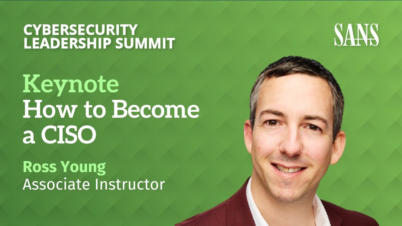 Keynote | How to Become a CISO