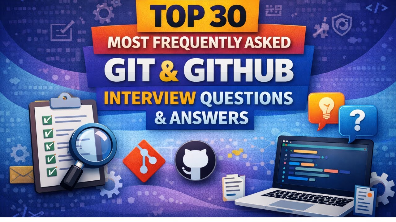 Top 30 Git & GitHub Interview Questions and Answers | Complete Interview Preparation