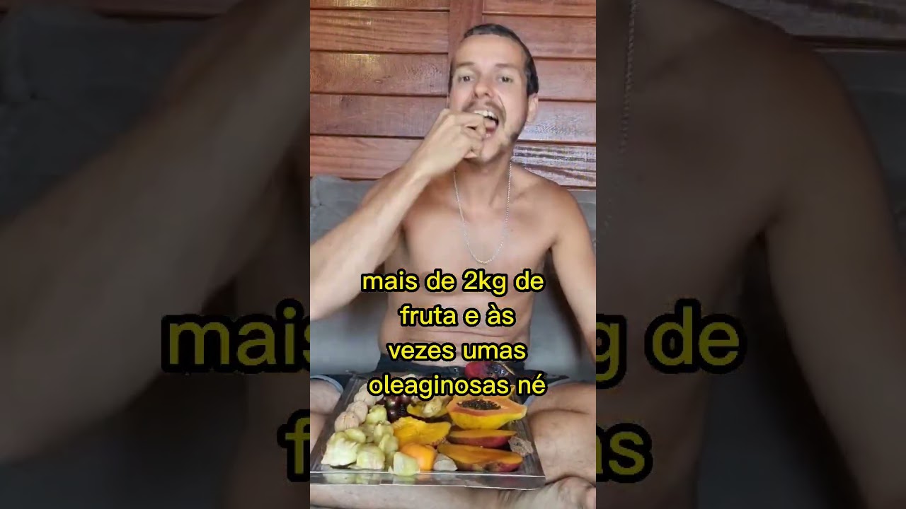 O QUE EU COMO EM UM DIA NA DIETA NATURAL DAS FRUTAS!