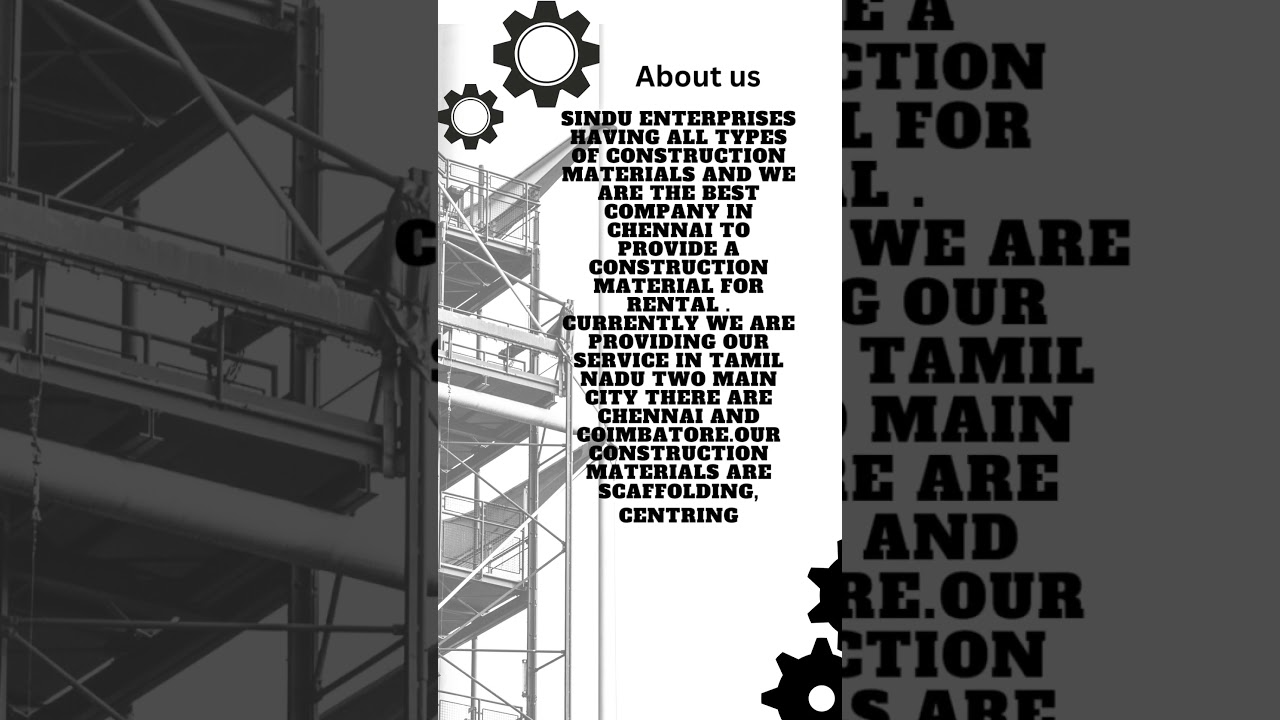 Scaffolding hire in chennai
