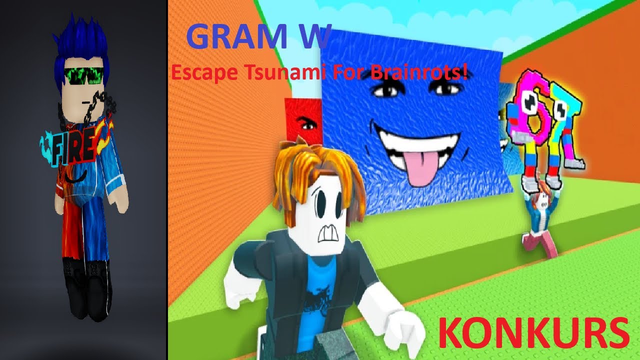 Kapibara mnie prankuje w Escape Tsunami For Brainrots! (konkurs)