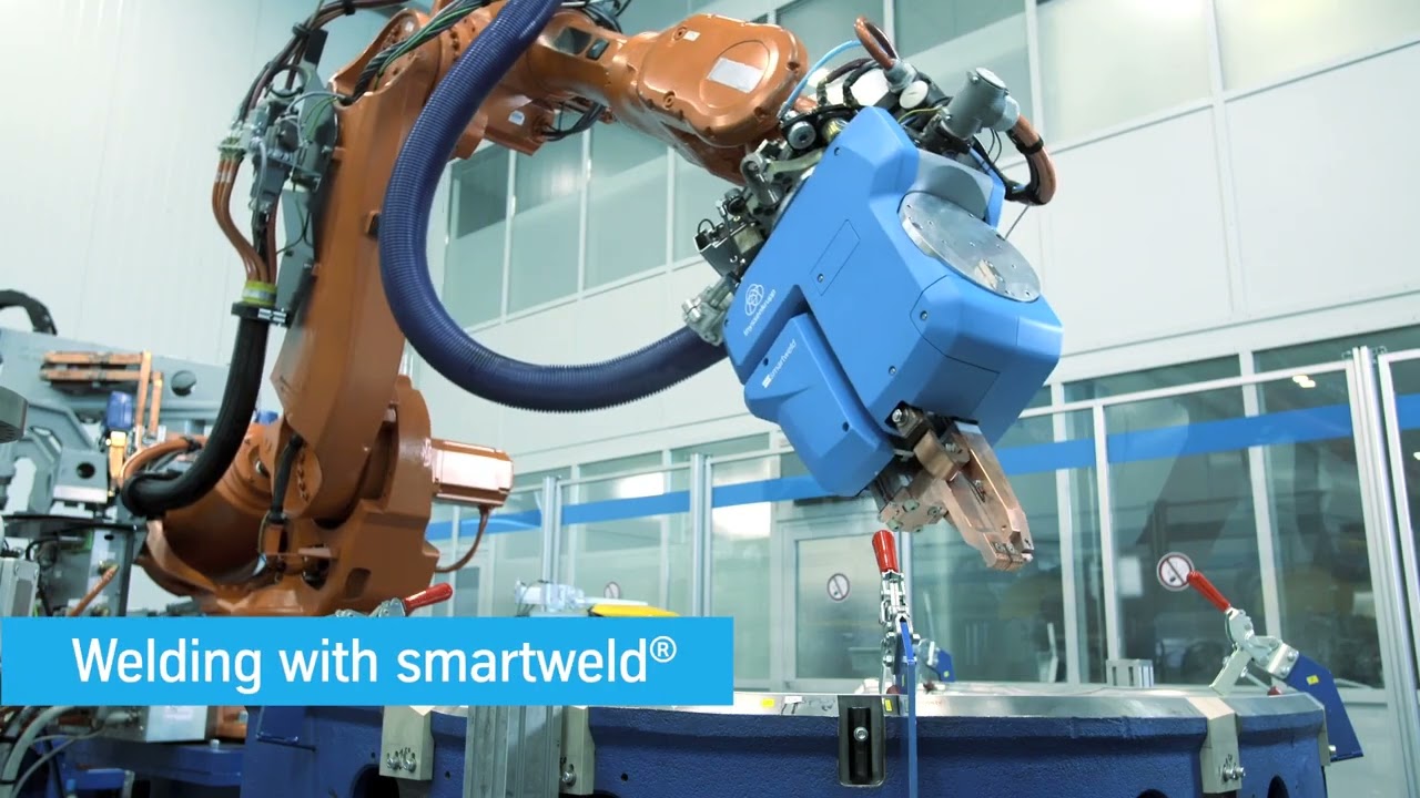 smartweld&reg;: Robot-guided unit for fixing hemming flange