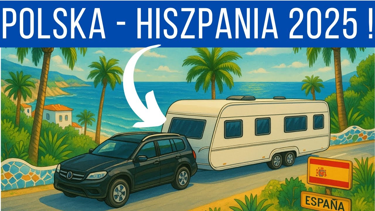 🇪🇸Trasa do HISZPANII🛣️SAMOCHODEM z PRZYCZEPĄ KEMPINGOWĄ 2025 GRANICE / CENY / NOCLEGI /POŻAR VLOG #1