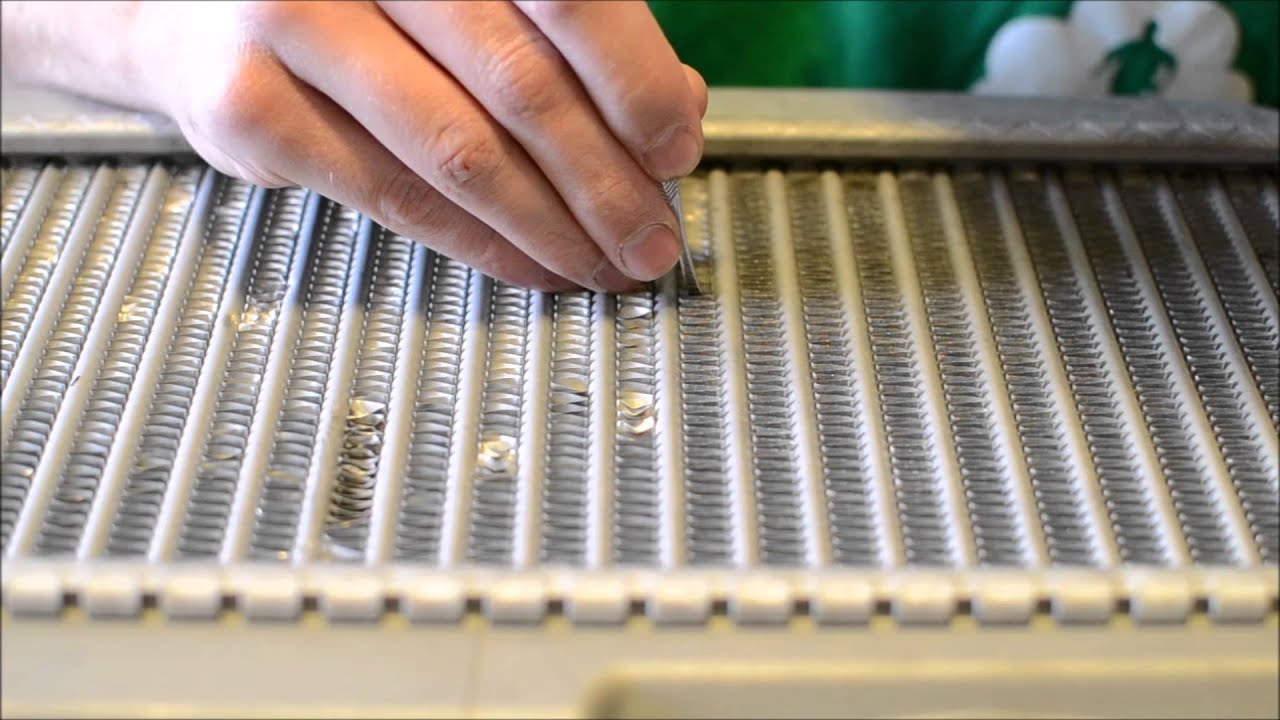 How to fix bent intercooler fins
