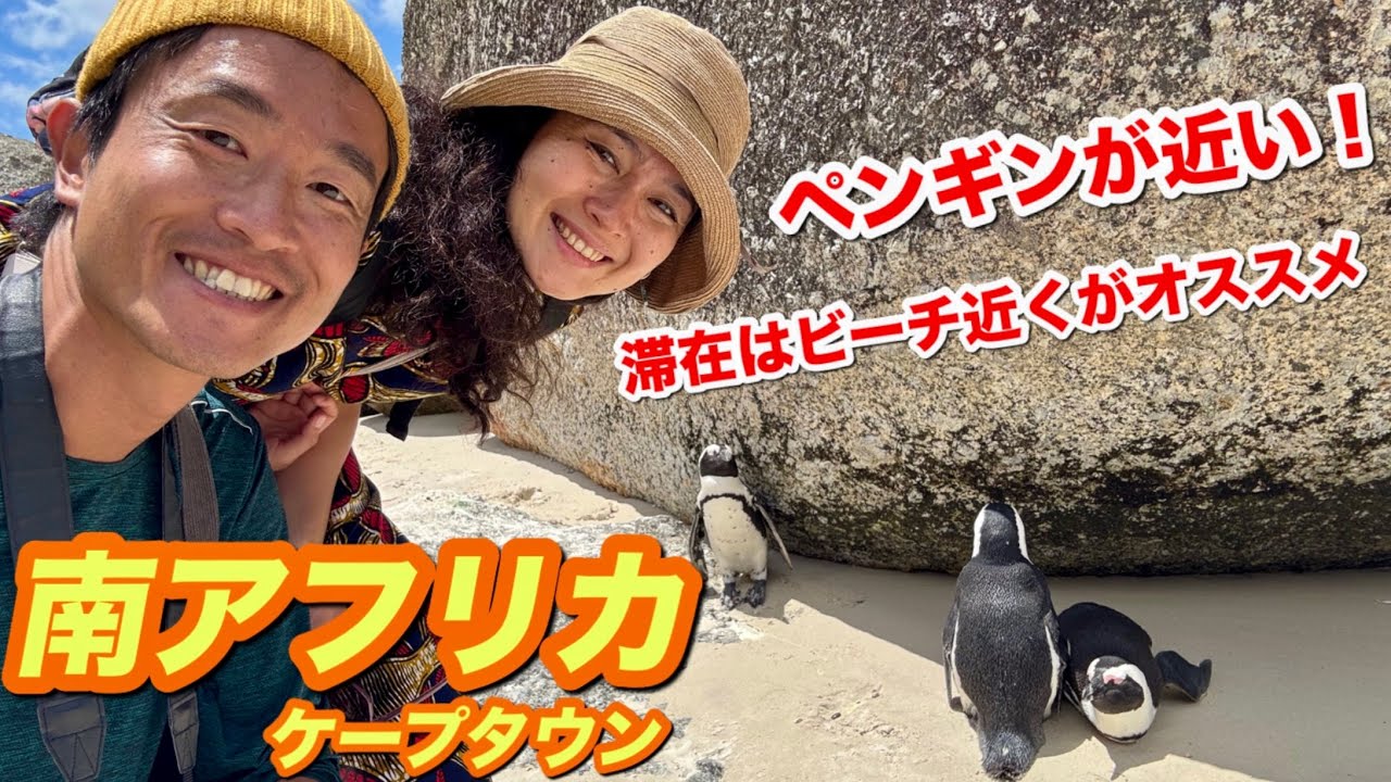 【南アフリカ】快適すぎる！ケープタウンはミューゼンバーグビーチ近くに滞在する〜ペンギンと自撮り〜