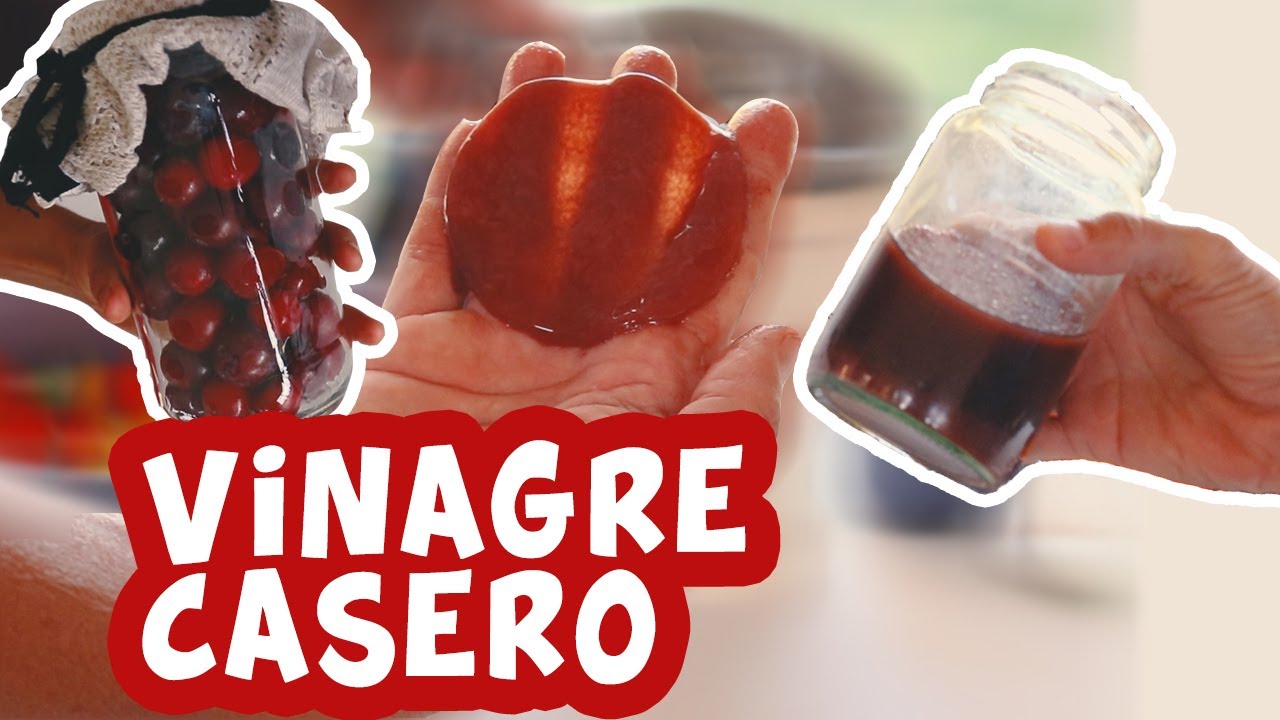 Como hacer vinagre casero de frutas? Receta que solo lleva fruta🍒🍒