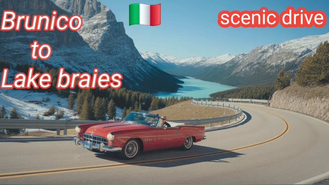Driving 🚗 from Brunico to lake Braies Italy 🇮🇹-most scenic roadtrip in sud Tirol|