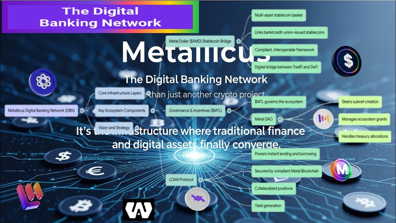 Metallicus: цифровая банковская сеть в объяснении &mdash; будущее финансов на основе блокчейна.