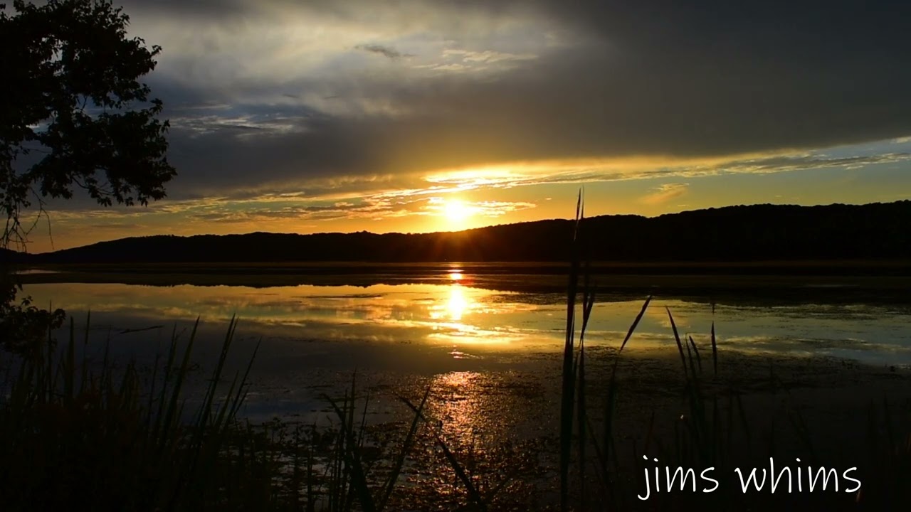 Sunset Tales: Dramatic  Waning Reflections