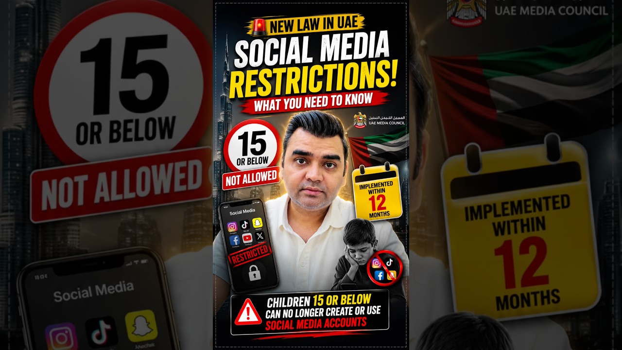 UAE Bans Social Media for Children Under 15?