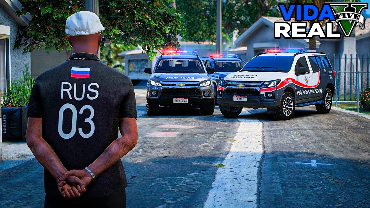 GTA V : VIDA REAL - MUITA POLÍCIA NA RUA DA MINHA CASA ALGO SÉRIO ESTÁ ACONTECENDO - #85