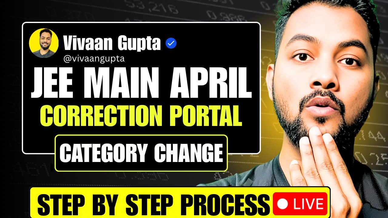 NTA Urgent Changes✅|Step By Step Correction Process In JEE Main 2026 April|How To Do Correction JEE