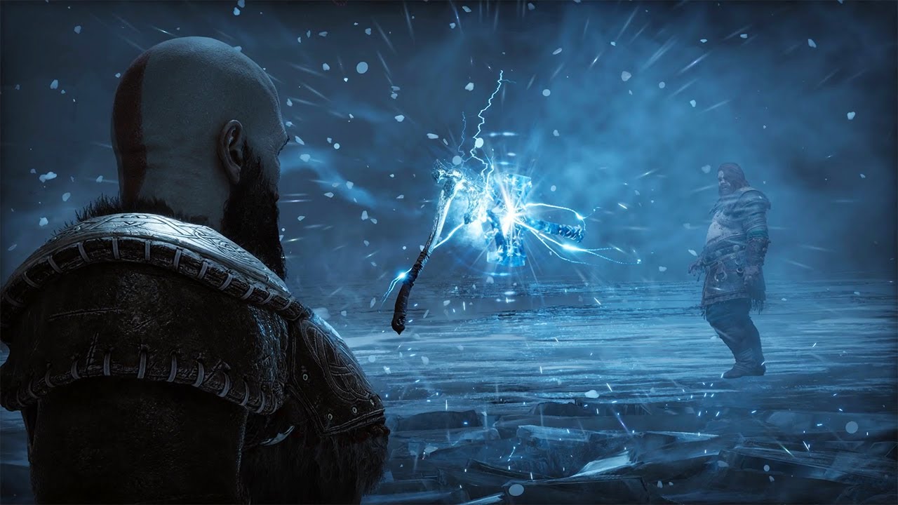 Кратос против Тора 👊 Первый бой | God Of War Ragnarok