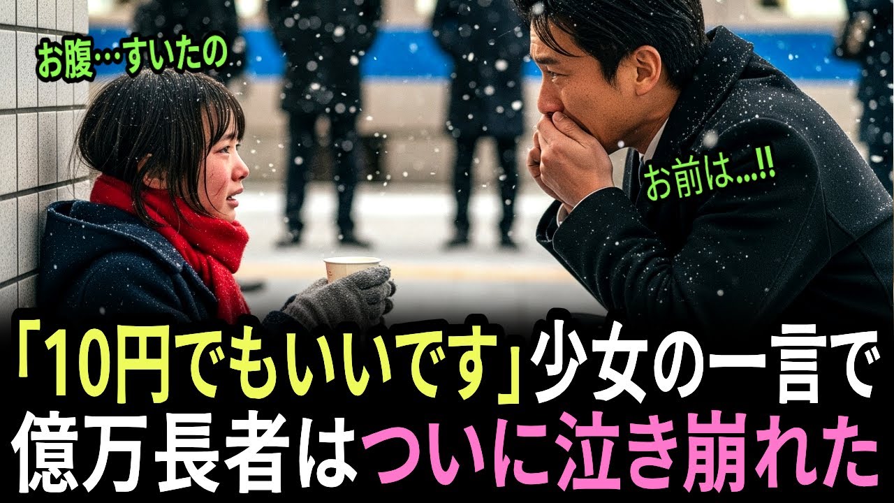 「10円でもいいです」雪の駅で出会った少女の一言に、億万長者は崩れ落ちた。