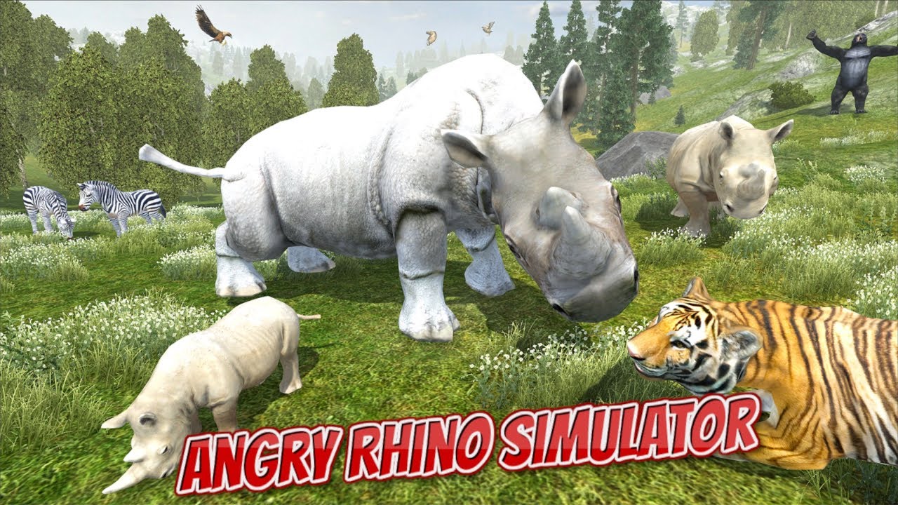 🦏Angry Rhino Simulator 3D-Help To Save The Rhinos- By Yamtar Games-Android