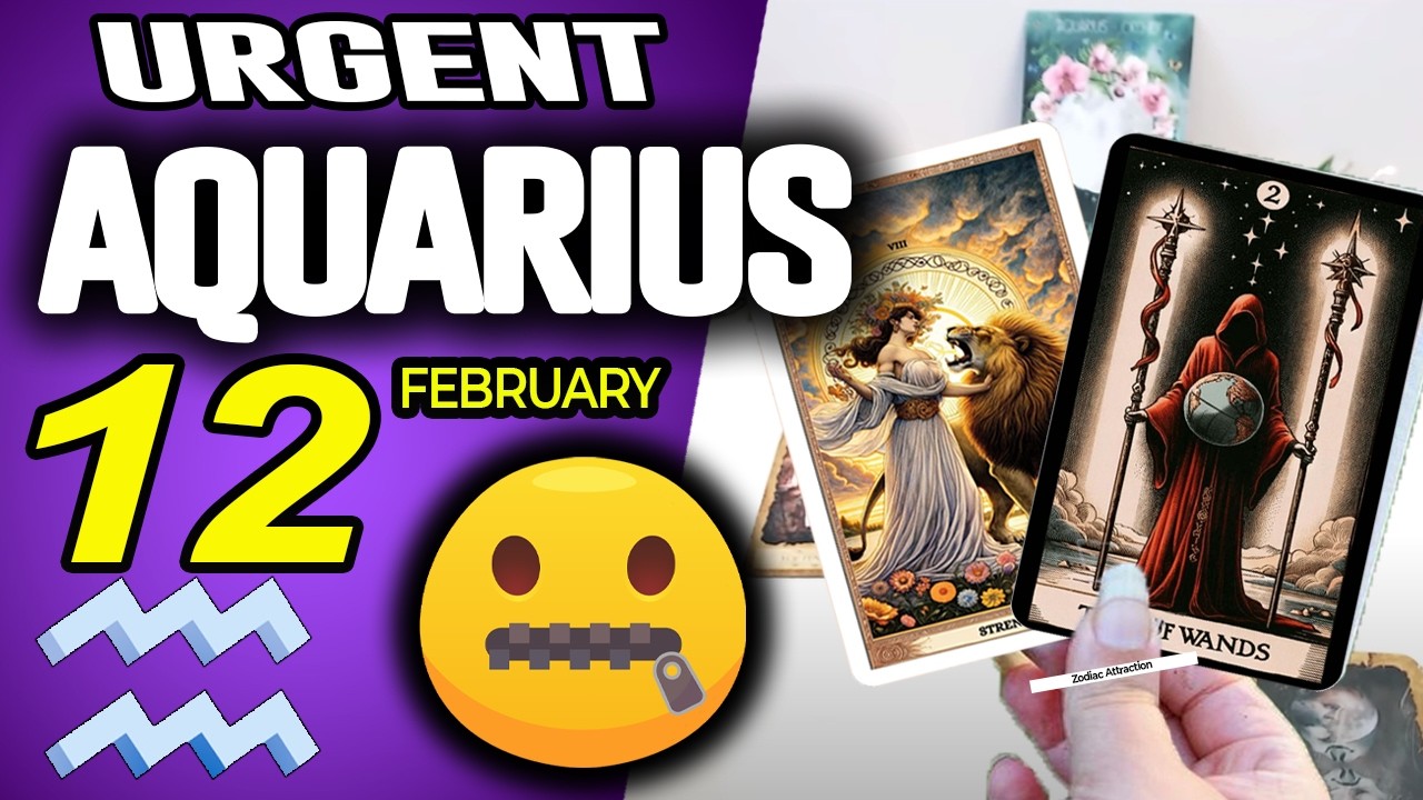 Aquarius ♒URGENT❗️DON’T SAY ANYTHING TO ANYONE PLEASE🙏🏻🤐🤫 horoscope for today FEBRUARY 12 2026 ♒