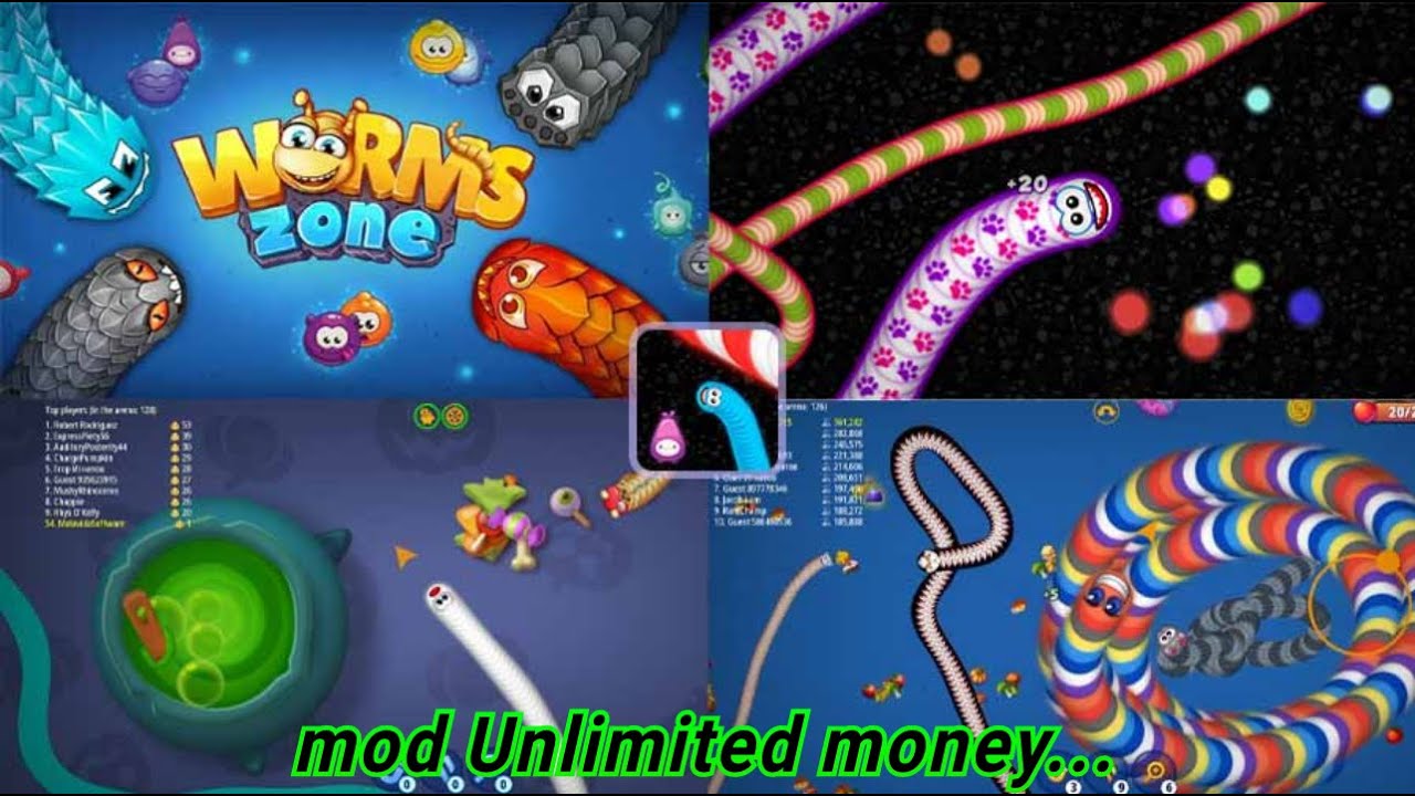 Worms Zone .io MOD APK (Menu, unlimited money /unloked /Max level)