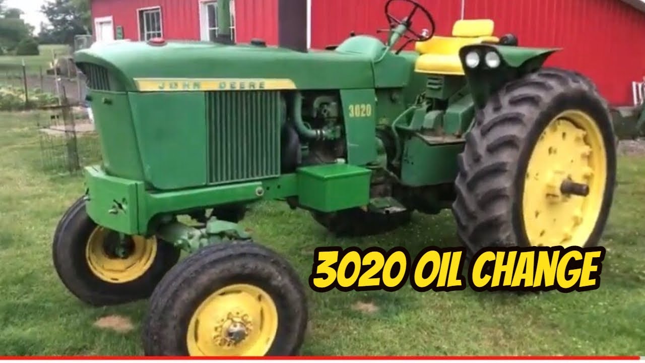 How to change the oil on a John Deere 3020