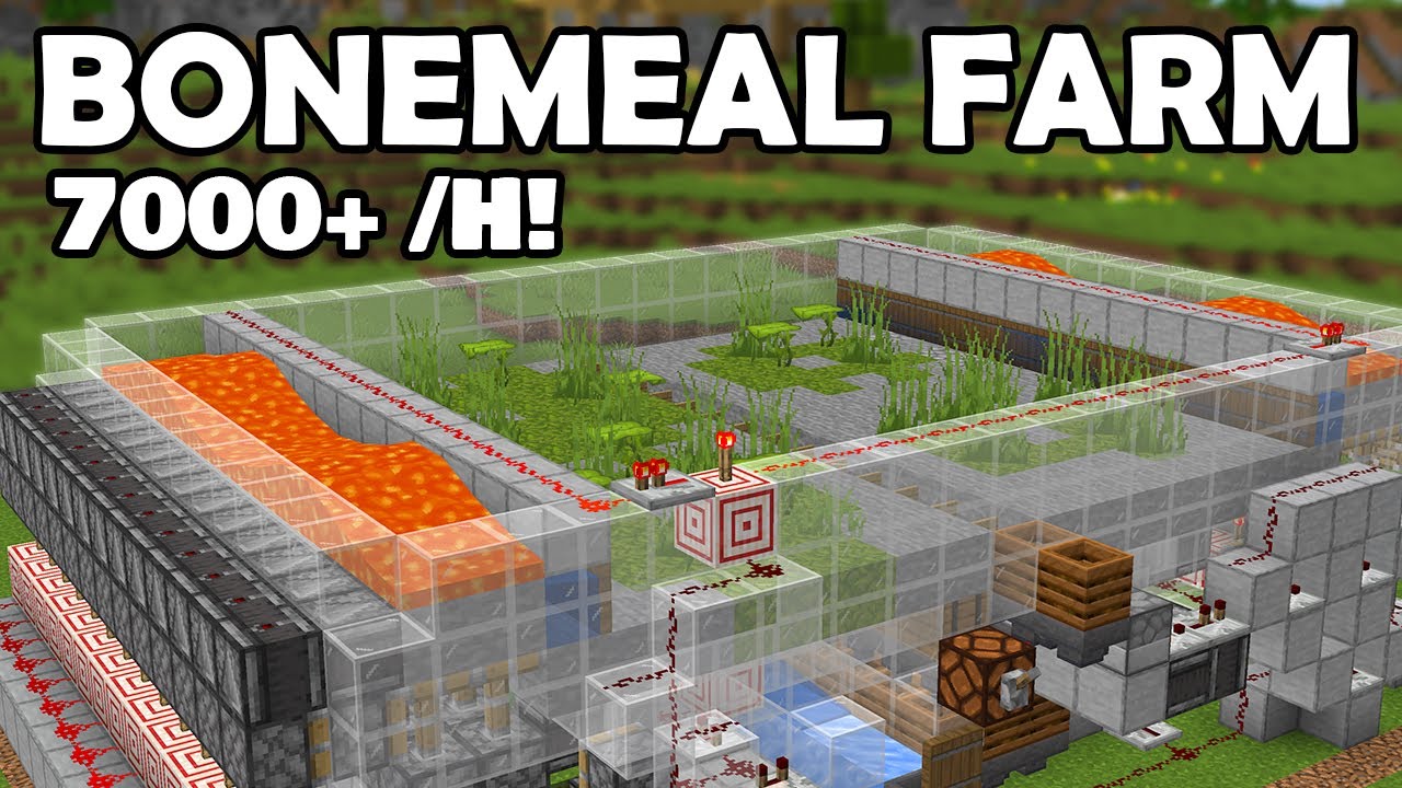 BEST BONEMEAL FARM 1.21.5 [+7,000 /hr] - MINECRAFT TUTORIAL [Design by Ilmango]