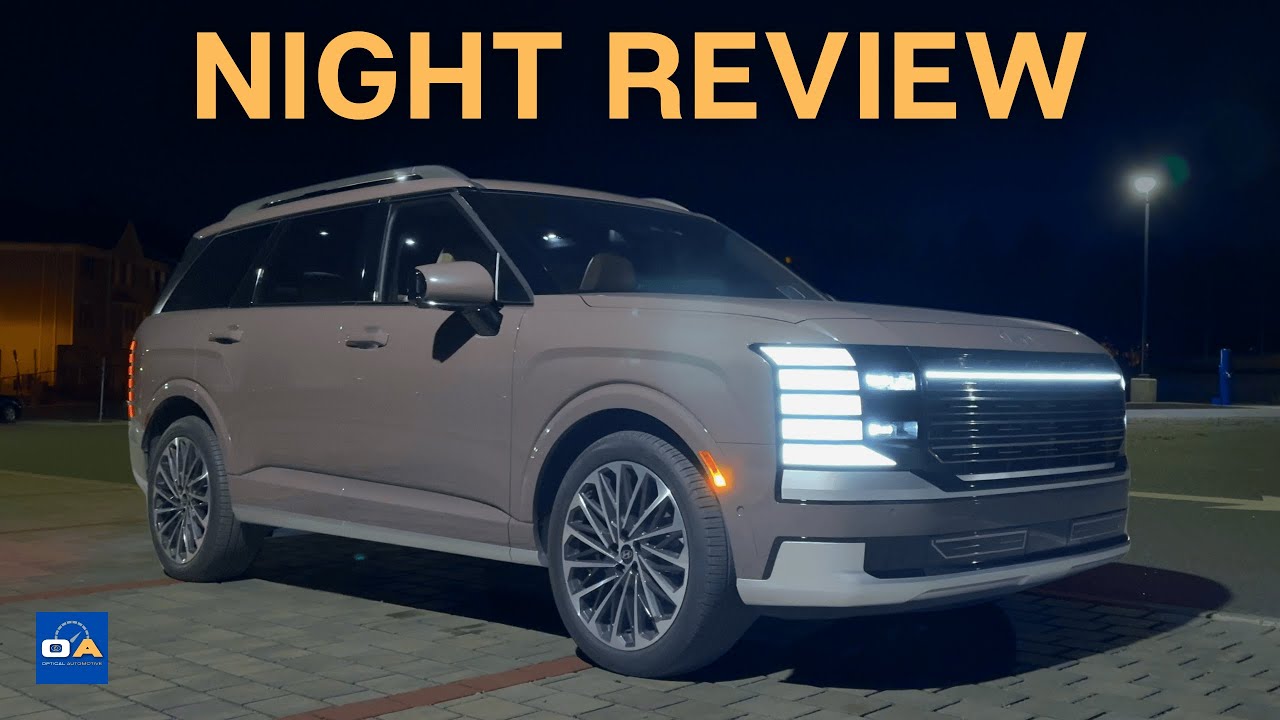 NIGHT REVIEW | 2026 Hyundai Palisade Calligraphy V6 at Night (Headlights, Exterior & Interior) | 4K