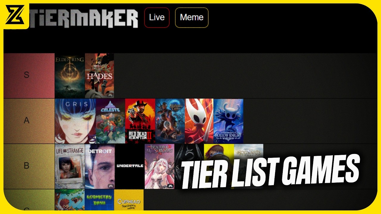 2 Meses em Busca dos Melhores Jogos - TierList