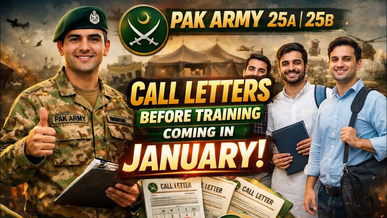 Pak Army 25A, 25b Call Letters Start In January // Good News For Candidates 🥳#army 