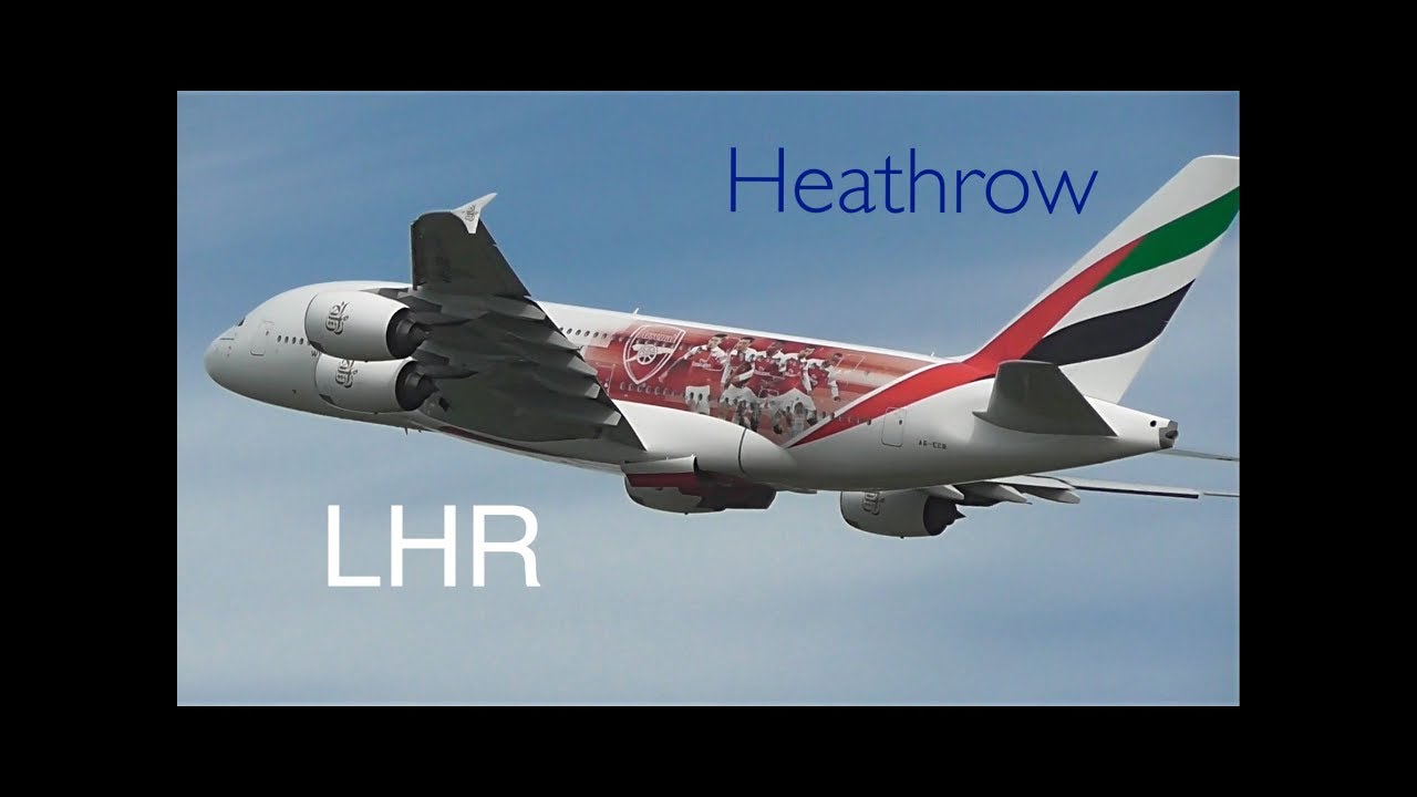 Plane Spotting *Departures RW27R* London Heathrow Airport, Incl, Emirates Livery....more