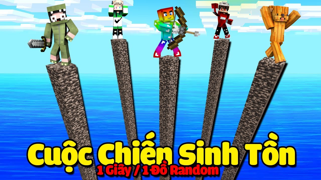 MINI GAME: CUỘC CHIẾN SINH TỒN ** NHƯNG MỖI 1 GIÂY NHẬN 1 ĐỒ RANDOM ?? CHIẾN THUẬT QUÁI VẬT CỦA NOOB