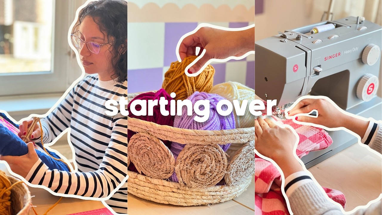 starting over in my 30s | learning new creative hobbies & letting go of perfection