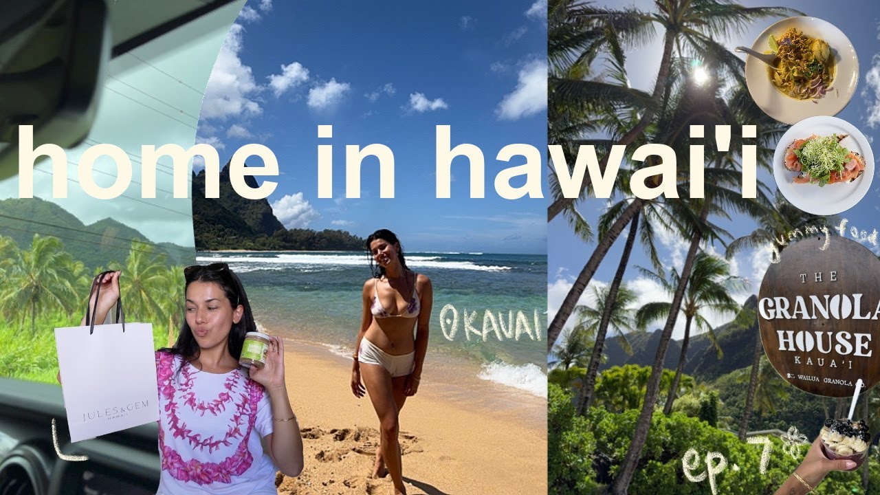 home in hawaii | island hopping to kauai, exploring, & local business haul