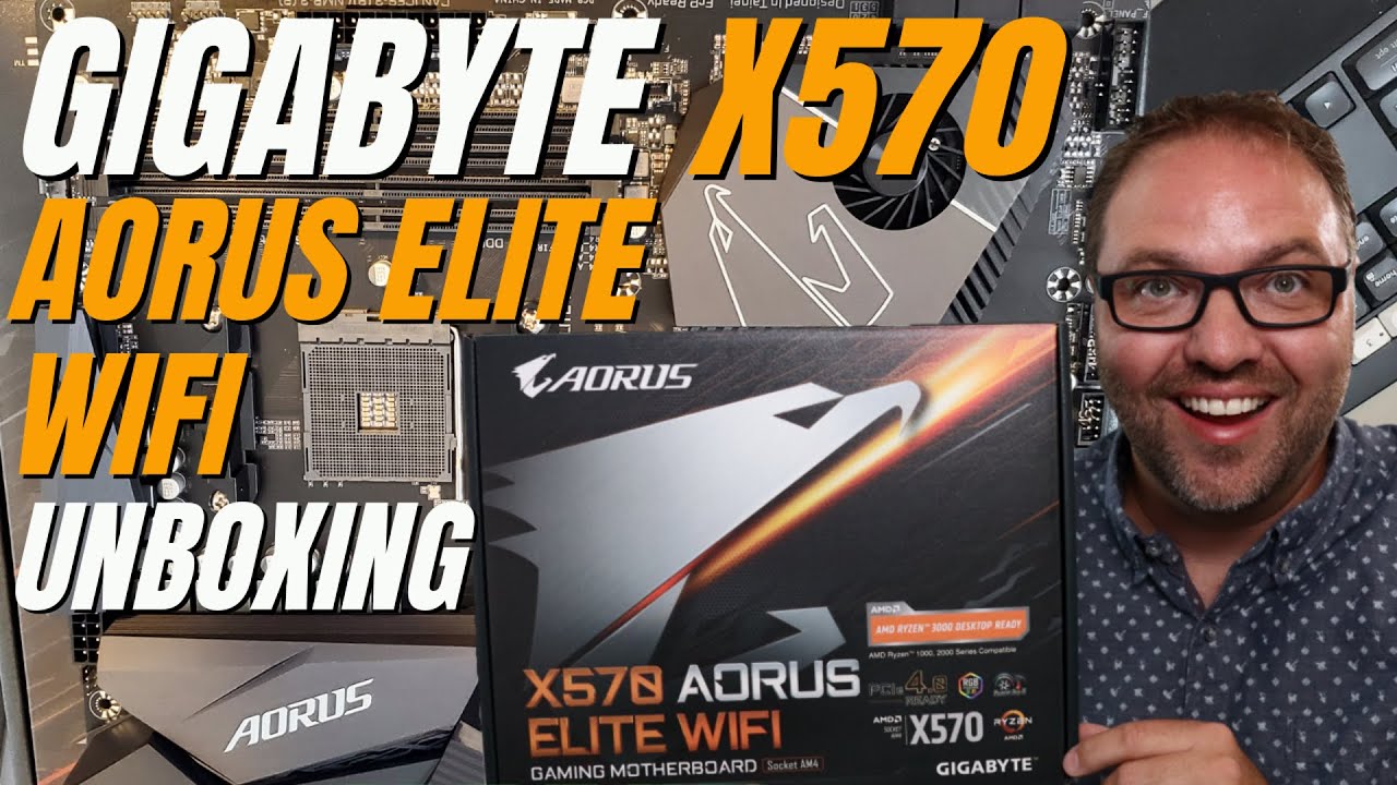 Материнская плата Gigabyte X570 Aorus Elite WiFi Gaming Распаковка и обзор