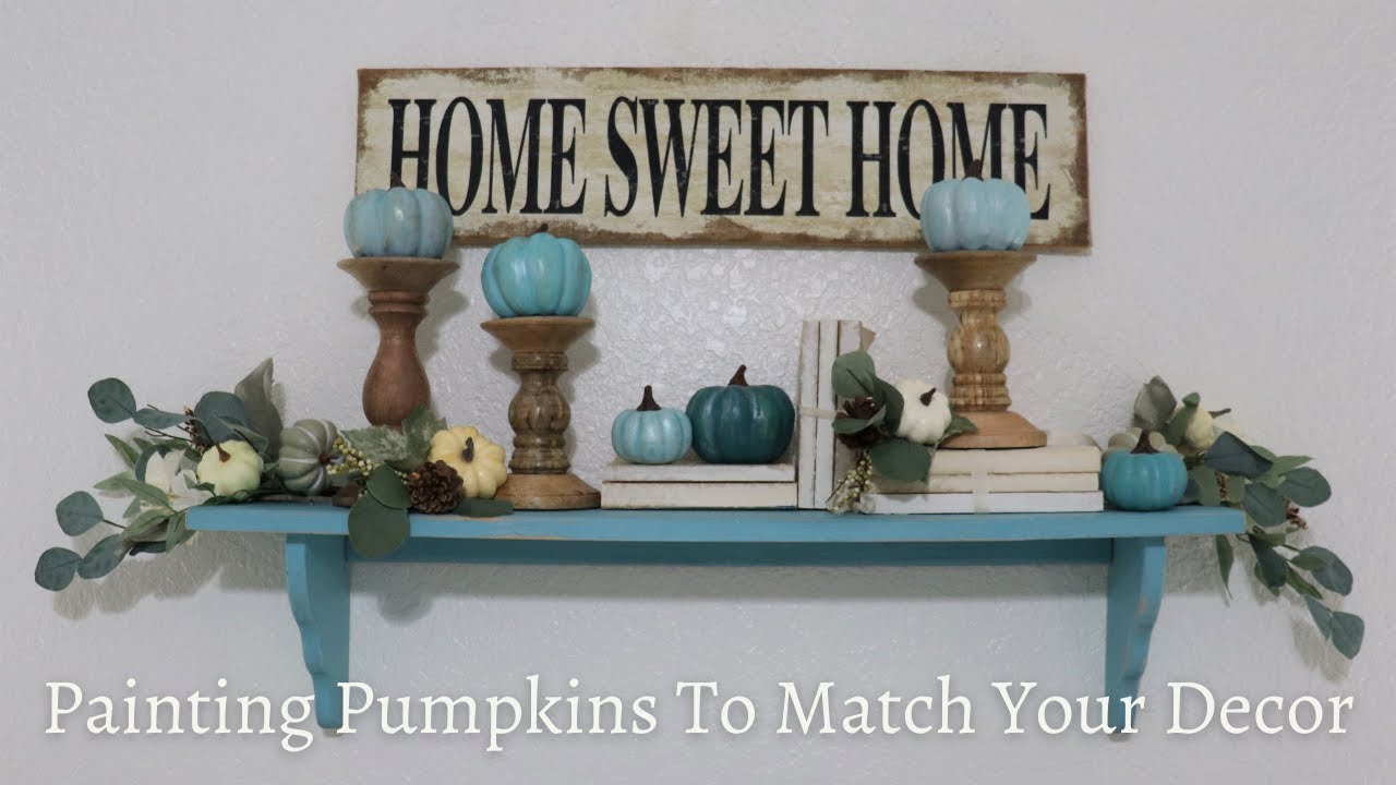 Painting Pumpkins To Match Your Decor