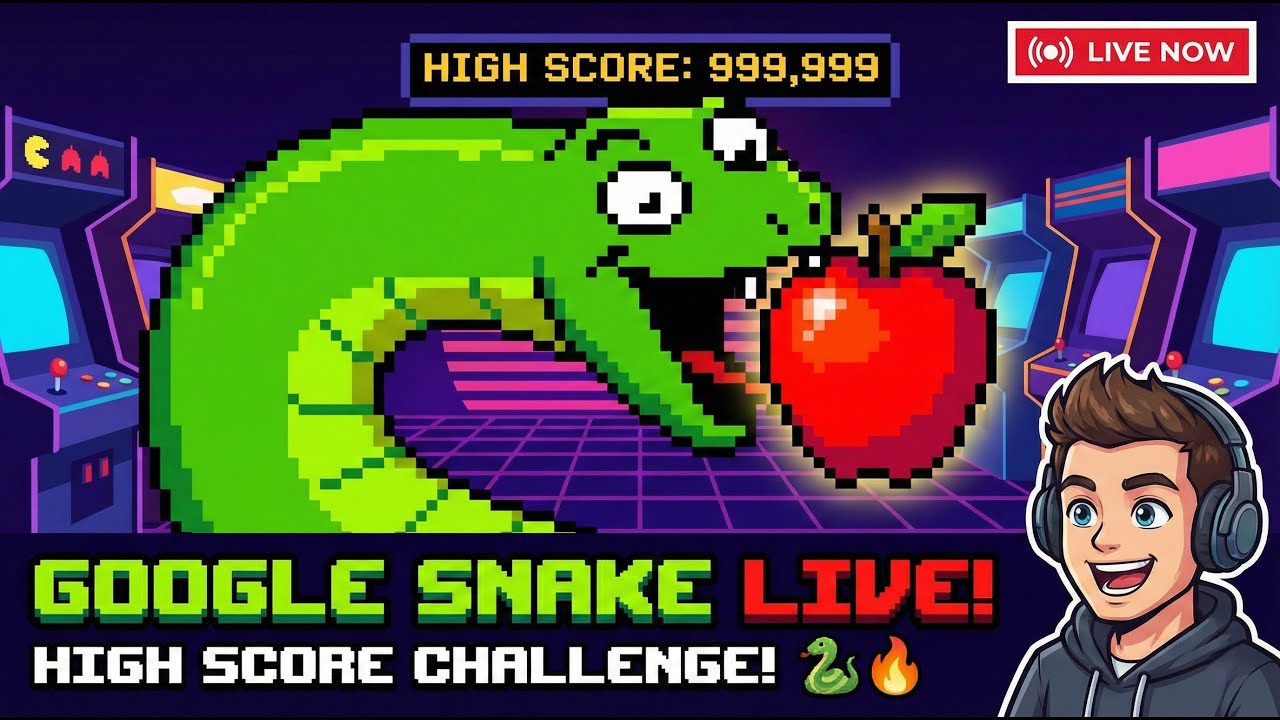 ​Google Snake Game Live: Can We Beat the High Score? 🏆