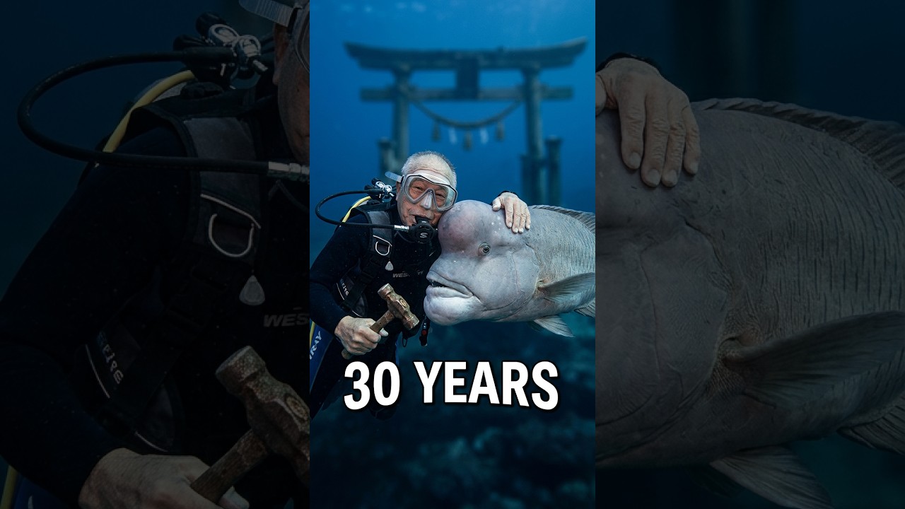 79-летний аквалангист и рыба дружат уже более 30 лет 😲