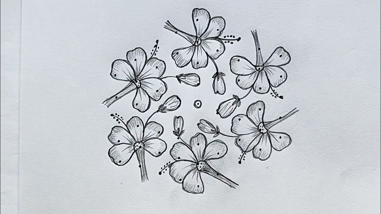 Kolam 185 | 11*6  flower kolam தை மாதக்  கோலம்   Thai Madam sembaruthi poo Kolam #thaimadhakolam