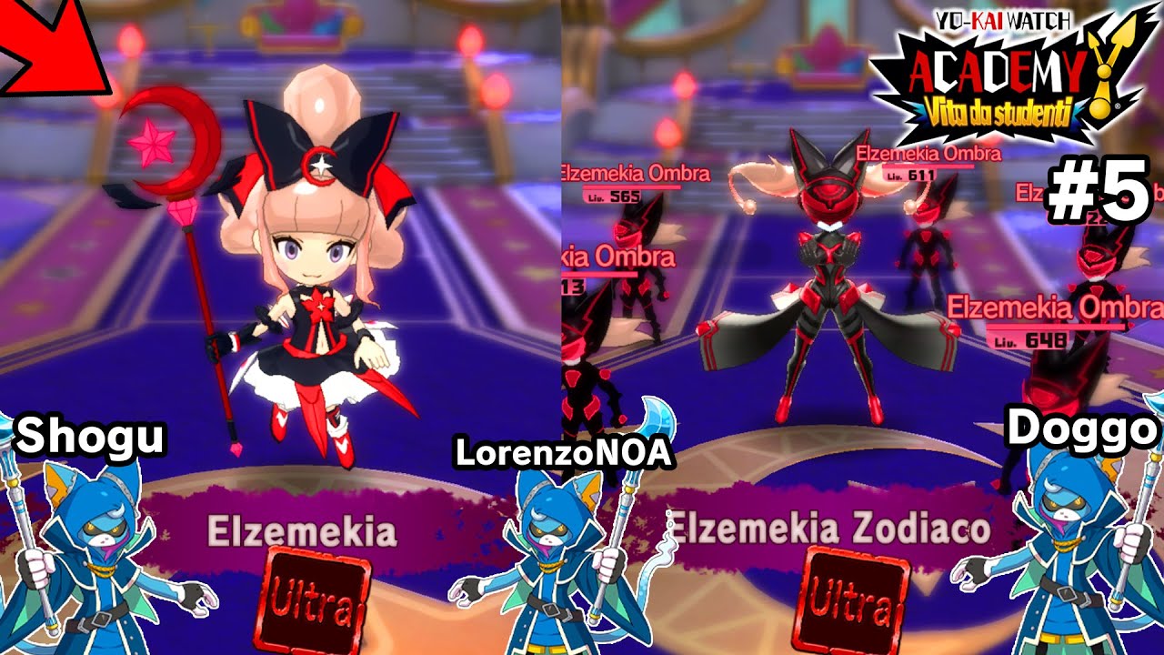 ELZEMEKIA & ELZEMEKIA ZODIACO ULTRA VS 3 BLUE MOON! - Yo-kai Watch Academy Y #5