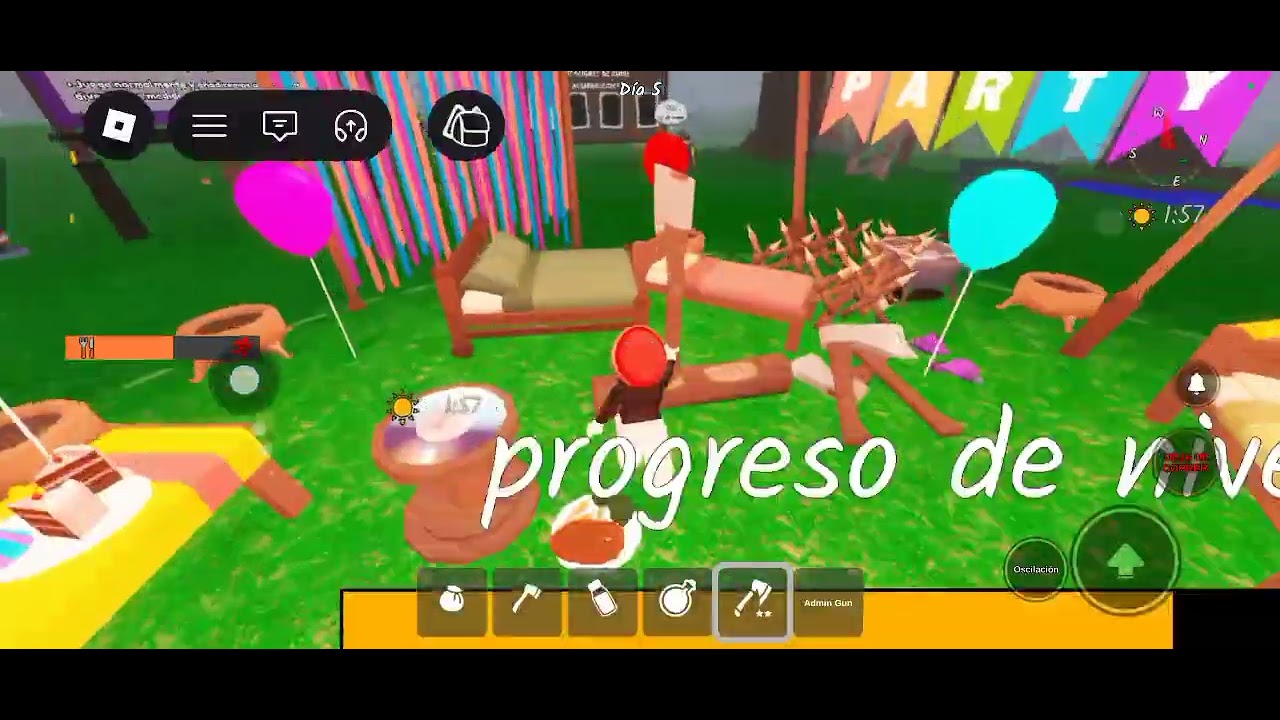 jugando roblox 99 noches en el bosque 
