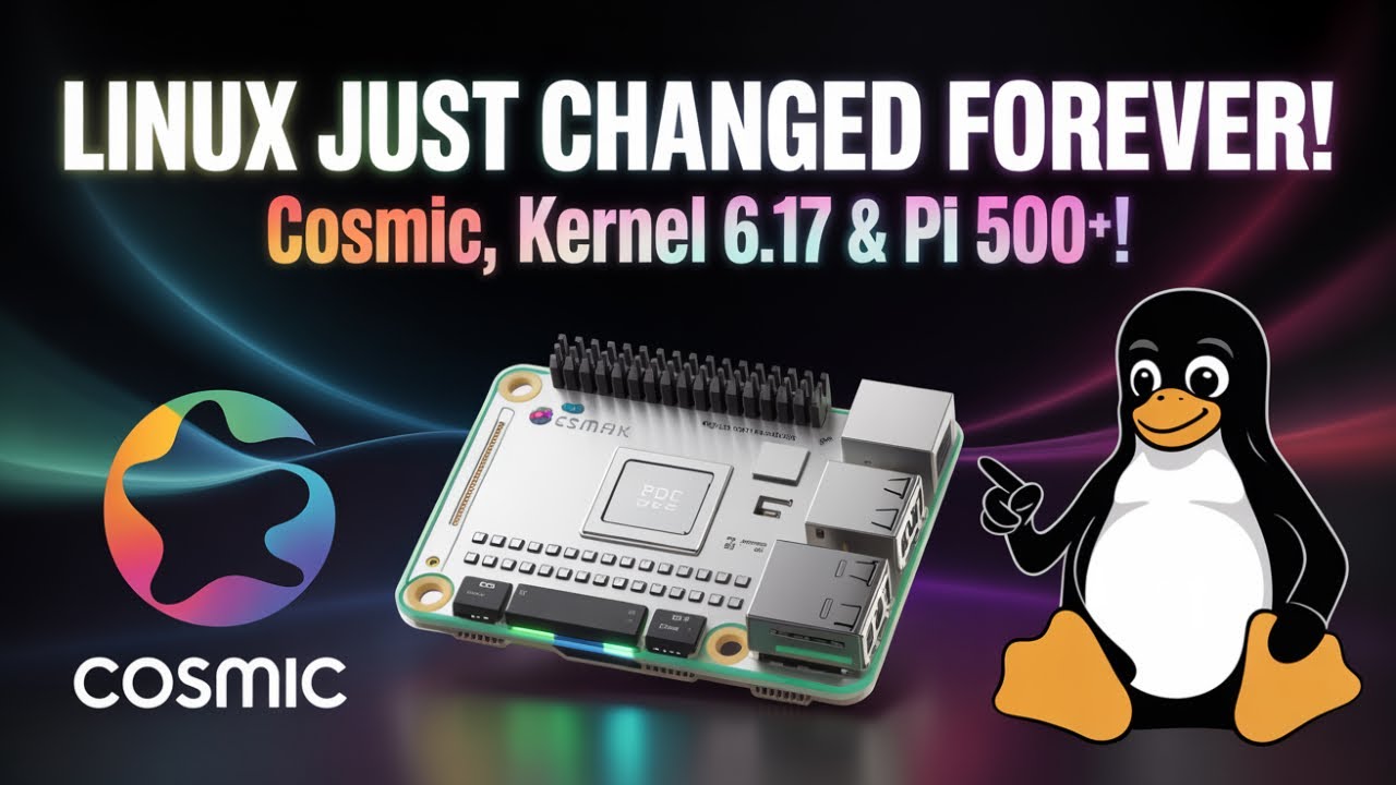 Linux просто изменился НАВСЕГДА &mdash; рабочий стол COSMIC, ядро ​​6 17 и Pi 500+!
