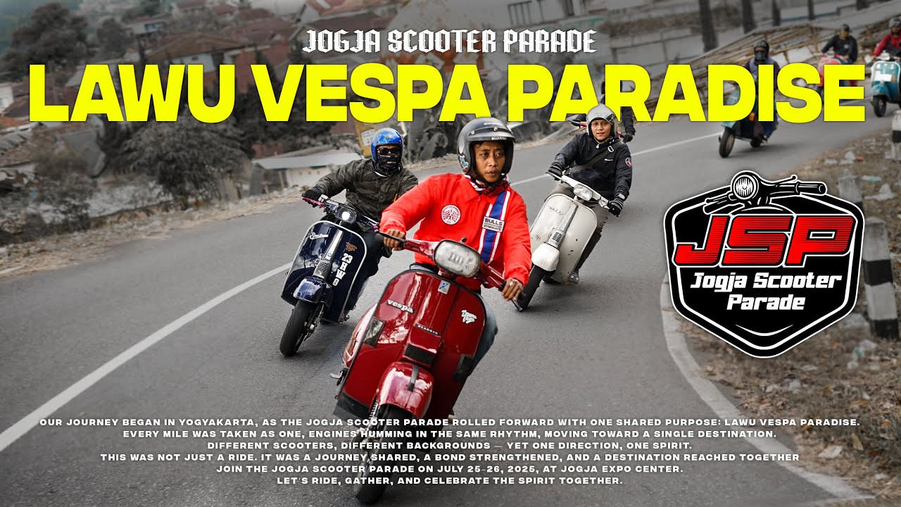 Road to Lawu Vespa Paradise 2025 : Drama Vespa x Jogja Scooter Parade