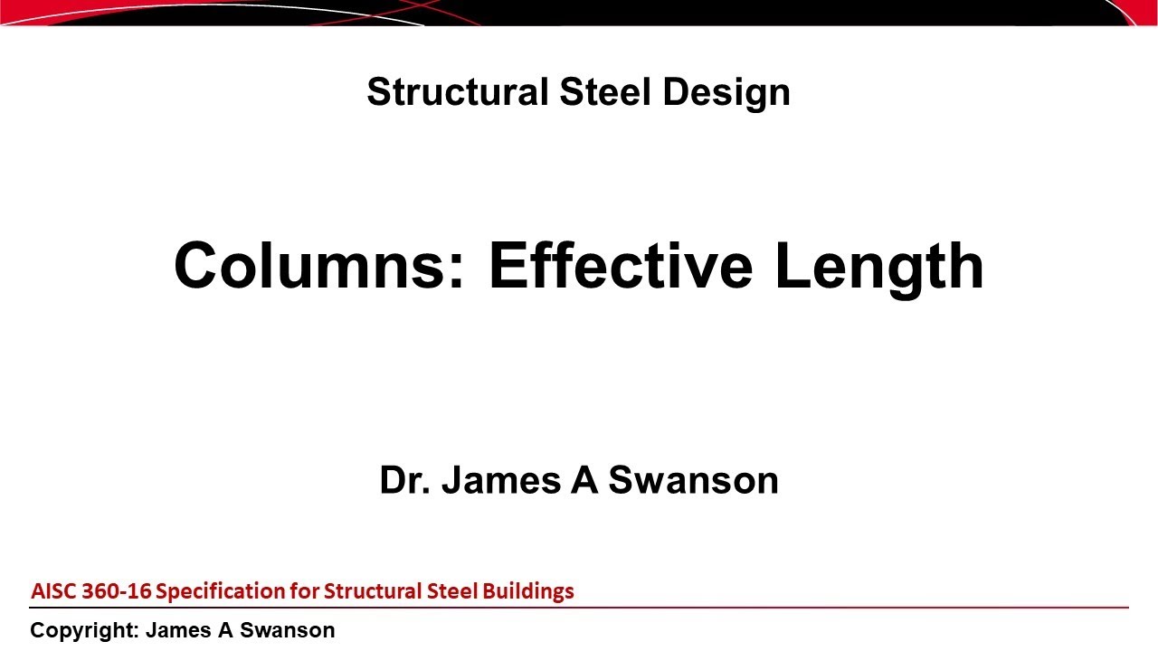 Effective Length of Columns - AISC 360-16