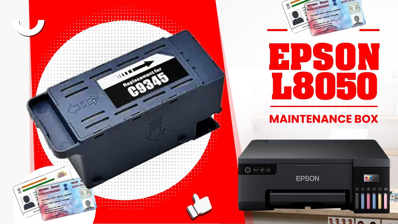 Epson L8050 Maintenance Box என்ன  Waste Ink Box Reset & Replacement in Tamil