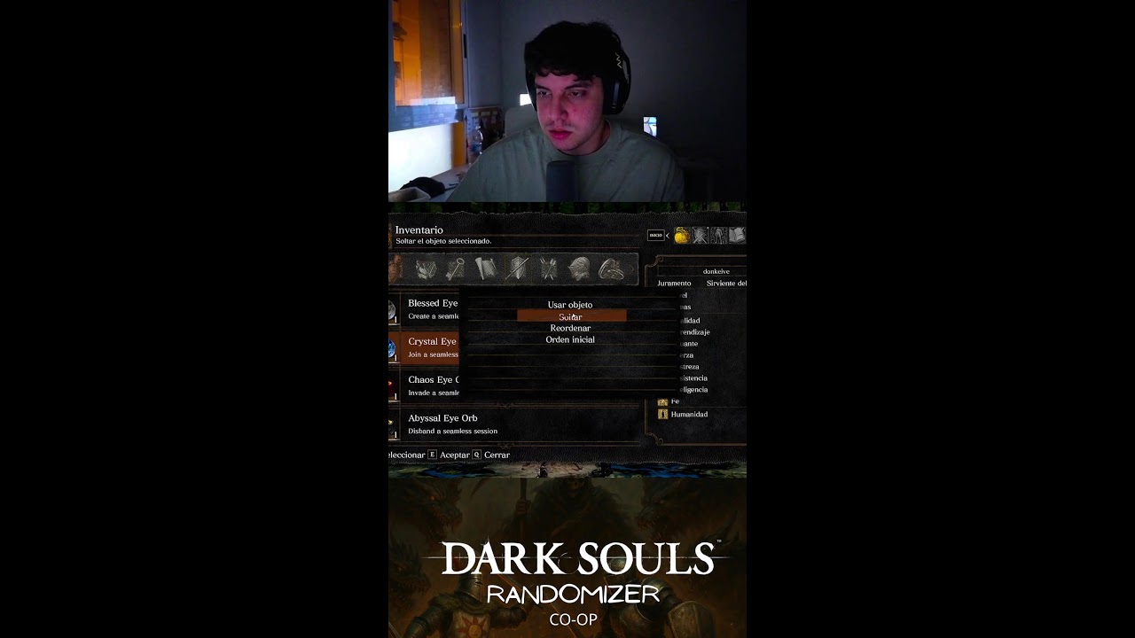 Pimer directo fuerte y al tiro con el “ DARK SOULS RAMDOMIZER ”