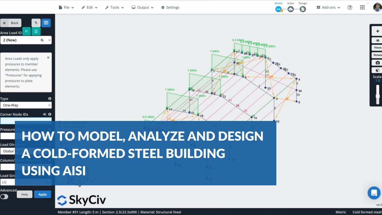 How to Model, Analyze and Design a Cold-formed Steel Building Using AISI