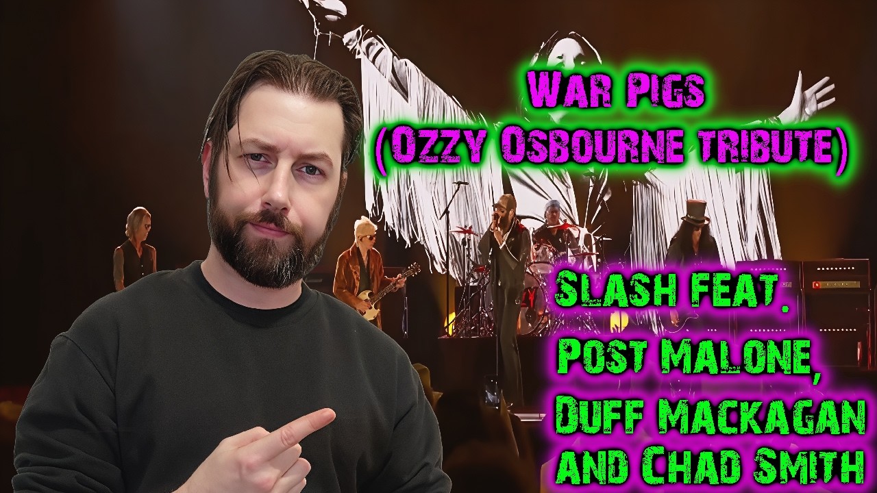 German Reacts to GRAMMYs  - War Pigs | Post Malone, Slash, Duff McKagan, Chad Smith, Andrew Watt