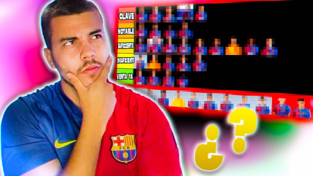 Mi Tier list de la Temporada del barca 2021/2022 (100% Objetivo)